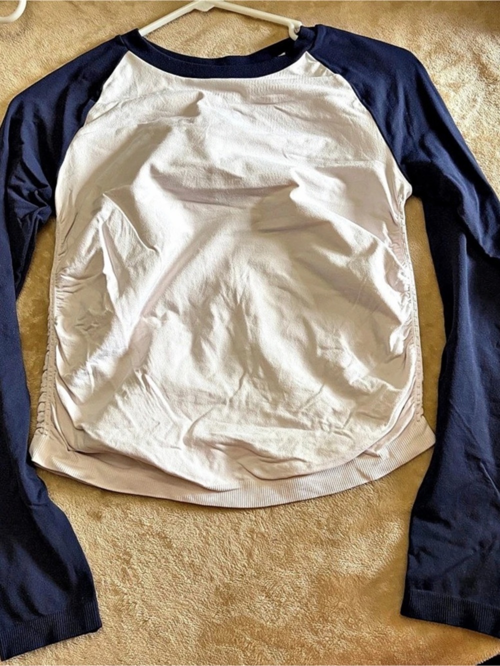 Colorblock Long Sleeve Raglan Top